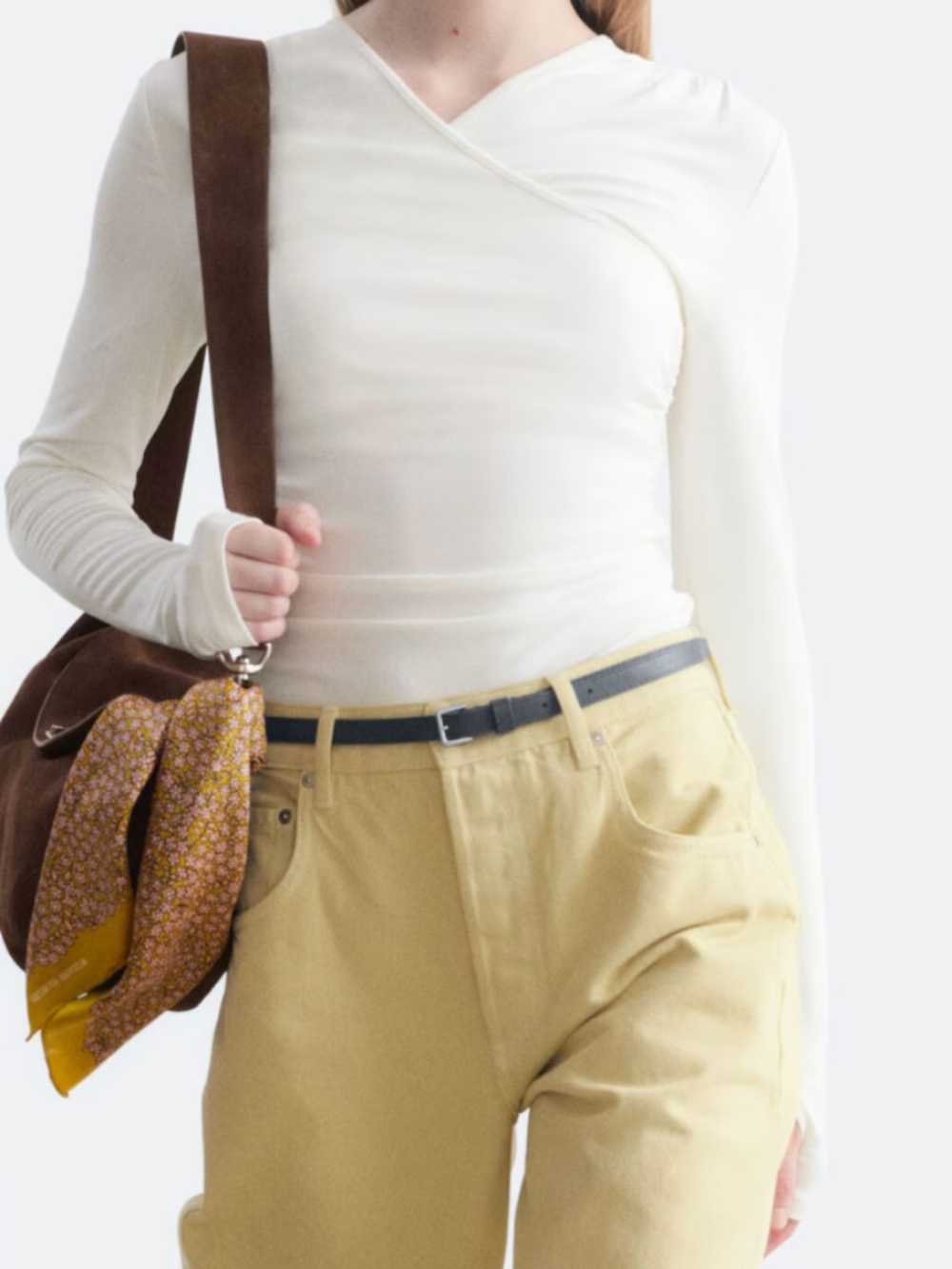 Modal Jersey Wrap Top - Picture 2 of 5